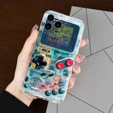 Creative Game Console Transparent Angel Eye Soft Case For IPhone 17 Air 16 15 14 13 12 Pro Max/17 16 15 14 Plus 11/X/XS/Max/XR Shock-Absorbing Drop-Resistant Wear-Resistant Unisex Holiday Birthday Gift - 無色 - 查看 6