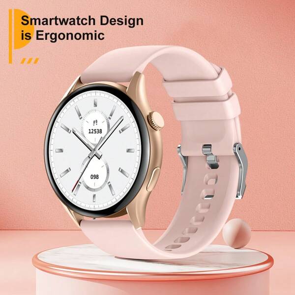 PEJE 2025 HOT Smartwatch For Women And Men, Multi-Functional Smartwatch Support Notification Alert / Wireless Calling / Alarm, Fitness Tracker With Multi-Sport Mode , Weather Forecast , Compatible With Android & IOS, Fashionable Design,Perfect Gifts For Men And Women