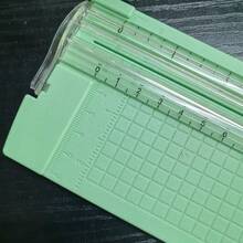 1 件时尚断头台 A4/A5 纸张和照片裁切器，轻便切割工具办公用品、学校用品、返校 - 彩色 - 查看 8