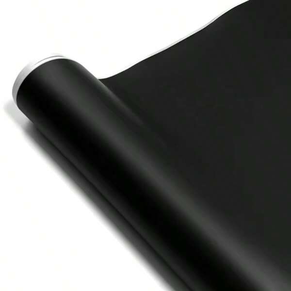 1Rolls Black Marble Wallpaper, Fireproof Peel & Stick Non-Woven Paper For Office Partition Design