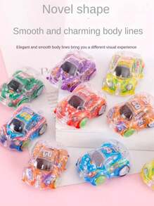 5 件/10 件/20 件/50 件迷你回力汽车玩具套装、玩具回力赛车、散装派对礼品宝盒、生日礼物、圣诞礼物、万圣节礼物（配件和玩具颜色随机发送，手工测量可能有轻微误差）、户外玩具、骑乘玩具、礼品袋填充玩具