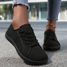 女式赤足跑步鞋 - 宽版运动鞋，宽头，黑白红蓝配色，户外运动长距离徒步，适合徒步旅行和网球 - 运动风格 - 黑色 - 查看 6