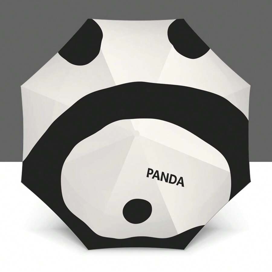 Umbrellas And Rain Hat Umbrellas - Panda Back - View 1