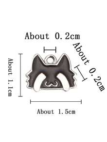 锌合金银色单孔皇冠、星球、葫芦形DIY吊坠，可做手链、项链装饰 - 銀色 - 查看 7