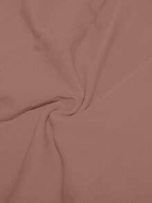 女士休闲纯色修身直筒裤 - 藕粉色 - 查看 5