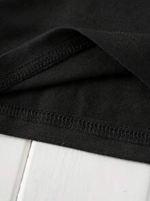 Spring And Summer New Cat Expression Pack Funny Prison Style Casual Party Women's Black T-Shirt - màu đen - Xem 5