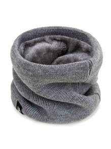 1pc Kids' Winter Cycling Knitted Warm Neck Gaiter With Thermal Lining - Multicolor - View 11