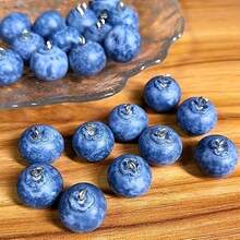 10 件树脂蓝莓珠宝吊坠，适合 DIY 迷人珠宝制作