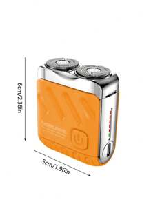 Mini Electric Razor For Men, Fast Charge Portable Small Shavers For Men | Women - Dual Head Pocket Shaver Washable Travel Electric Razor & Powerful Wet And Dry Mini Razor - Easy One Button Use, 300mAh