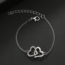 Fashion Necklace Set 4- Dazzling Silver Heart Women's Long Chain Set - Exquisite Accessories - Diverse Clothes And Accessories - Exquisite Gifts - Bạc - Xem 3
