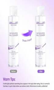 Gellen 473ml Multi-Purpose Nail Cleanser, Pump Bottle Design Nail Surface Cleaner For Prep Nails, Tacky Residue Remover For High-Shine Gel Top Coat, Polygel Slip Solution, Nail Cleaning For Manicure