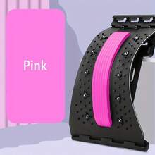 1pc Relaxing Lumbar Back Stretcher, Multi-Layered Back Biscuit, Upper And Lower Back Stretching And Relaxing Lumbar Device Lumbar Support Spine Board With 3 Adjustable Settings For Chair And Car With Massager, Lumbar Soother Home Back Corrector Lumbar Stretcher Lumbar Massager Mat Yoga Fitness Mat - Multicolor - View 8