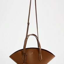New Fashion Women's Handbag For Work Commuting, Stylish Simple Tote Shoulder Crossbody Bag With Large Capacity - màu nâu - Xem 5