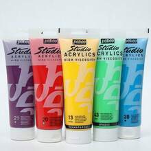 100ml Bebio Acrylic Paint, Semi-Matte, High Concentration, Professional Creation, DIY Hand Painting Textiles, Suitable For School Supplies, Back To School Season - 100ML - View 2