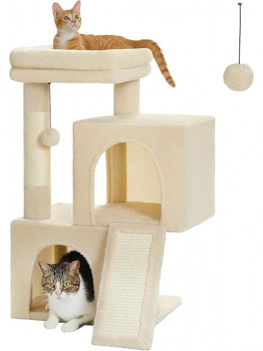 Árboles y casas para gatos - Beis - Ver 1