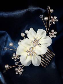 优雅发梳装饰，适用于盘发造型、婚礼派对、日常发饰，情人节配饰