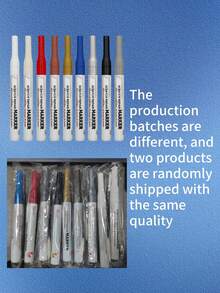 5pcs/1pc Paint Touch-Up Pens Car Paint Touch Up Pen, Car Paint Pen, Scratch Repair Agent, Paint Surface Scratch Repair Marker And Chip Restorer, Gold, Silver, White And Black Color, High Temperature Resistant, Waterproof, Sun-Resistant, For Car - one-size - View 12