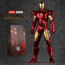 Hasbro ​​10th Anniversary Series 1:10 Scale Action Figure Collection - MK1 To MK7 Non-Luminous, 18cm Armor With Interchangeable Hands & Flame Effects, Avengers Movie Accuracy Collector's Edition"​