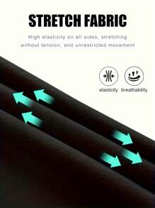 2 Pieces SPORT Men's Thermal Plush Base Layer Set - 24H Heat Retention Black Workout Clothes For Skiing Hiking,Black Workout Clothes For Cycling, Running & Outdoor Training. - Black - View 8