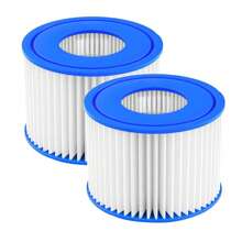 Cartouches de remplacement de filtre de spa et de bain à remous Coleman SaluSpa Bestway 58012E Type III/A et VI - Convient aux filtres BESTWAY 58012E Type III/A et BESTWAY VI compatibles Lay-Z-Spa, Coleman SaluSpa 90352E, 58323E, 58323 Escarpins de filtration pour piscine, filtres Bestway, Lay-Z Spa, Intex, taille de remplacement de filtre de spa 4,1 x 3,1 pouces (accessoires de remplacement de bouchon de vanne de paroi de piscine Intex et Bestway, bouchons de trou de pompe de filtration pour piscine)