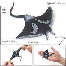 Juguetes realistas de criaturas marinas de silicona suave, modelo de juego de simulación, regalos para niños, decoración y aprendizaje, incluye medusa, caballito de mar, piraña, pulpo, pez volador, estrella de mar, calamar, atún, pez sierra, mero, tiburón cebra, compañero para el crecimiento del niño