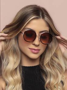 Women Fashion Glasses - Màu Đỏ Sâu - Xem 5
