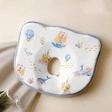 1PC Baby Shaped Pillow, Newborn Neck Protection Pillow, Anti Head Deviation Pillow, Hydrophilic Cotton Baby Pillow For 0-6 Months And Above, Correcting Head Shape