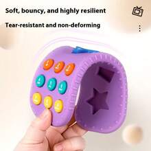 Suitable For Newborns 0-12 Months Baby Teething Toys - Baby TV Remote Control Shaped Baby Toys - Baby Teething Toys Suitable For Boys And Girls, Easter Basket Filler, Remote Control, Baby Supplies, Christmas & Halloween Gifts - Multicolor - View 8