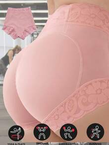 1 件女士收腹提臀塑身裤，带滴胶和防滑设计，适合日常穿着等多种场合经典日常穿着塑身提臀内裤平滑内裤