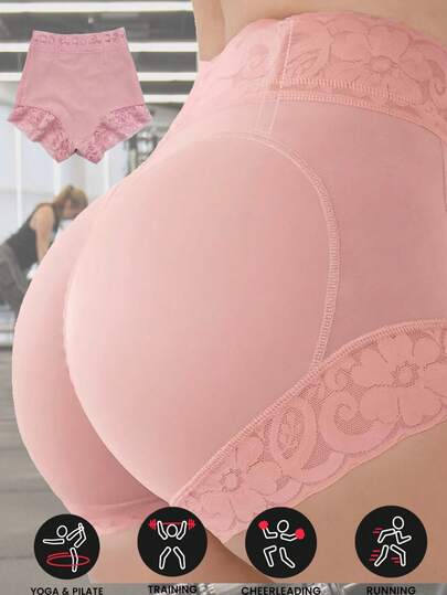 1 件女士收腹提臀塑身裤，带滴胶和防滑设计，适合日常穿着等多种场合经典日常穿着塑身提臀内裤平滑内裤