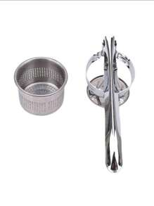 1pc Stainless Steel Potato Presser Masher Ricer - Effortlessly Press, Mash, And Rice Fruits And Foods - Multicolor - View 9