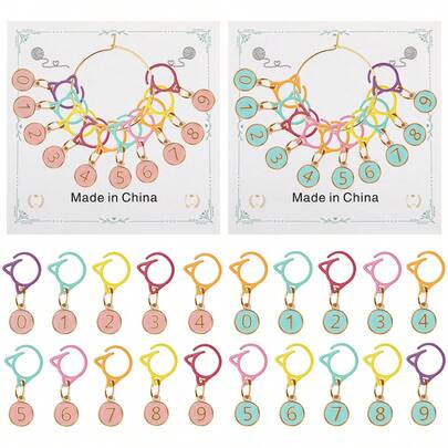 10 件针织针迹标记，缝纫工艺工具，适用于针织毛衣、帽子、袜子、围巾，非常适合缝纫爱好者