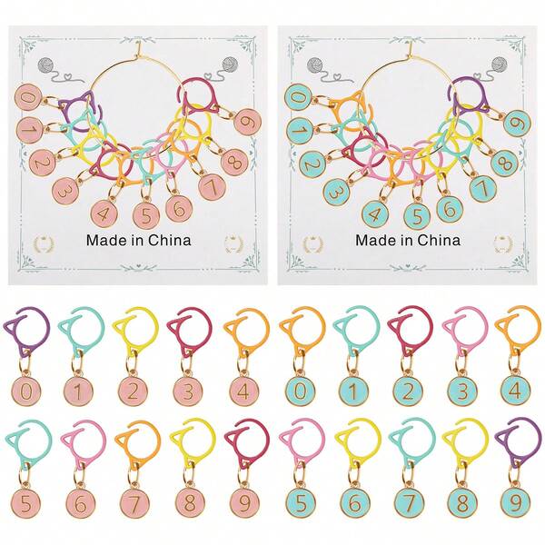 10 件针织针迹标记，缝纫工艺工具，适用于针织毛衣、帽子、袜子、围巾，非常适合缝纫爱好者