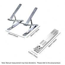 Giá đỡ máy tính xách tay N8 mới, Giá đỡ máy tính để bàn di động bằng hợp kim nhôm, Giá đỡ hai lớp treo có thể gập lại, Hỗ trợ chắc chắn cho máy tính xách tay - Nhiều màu - Xem 8