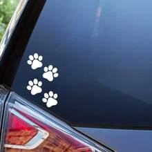 爪印乙烯基贴纸、狗爪汽车贴纸、猫爪汽车贴纸、狗妈妈礼物、猫妈妈礼物、笔记本电脑贴纸、旅行杯贴纸、乙烯基贴纸、汽车零件 - 均碼 - 查看 4