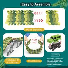 135/141件恐龙赛道玩具套装，可搭建恐龙赛道世界，灵活的轨道玩具套装，侏罗纪恐龙赛道玩具套装，恐龙赛道玩具，适合幼儿和生日礼物