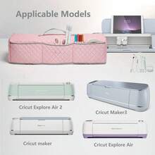 Dust Cover Compatible With Maker, Maker 3, Explore Air 2, Explore 3 Machine, With Pockets For Accessories - Pink - View 8