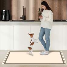 MADE IN TURKEY Pearl Digital Non-Slip Printed Turkish Rug – AL4007 Soft Touch, Washable Carpet With Non-Slip Felt Backing – Modern Decorative Floor Mat, Suitable For Living Room, Bedroom, Bathroom, Hallway Or Entryway – Available In 5 Sizes (40*60, 50*120, 50*160, 50*80, 60*100 Cm). Quick-Drying, Highly Absorbent, Soft, And Comfortable Design. Suitable For Both Indoor And Outdoor Use. - Brown - View 5