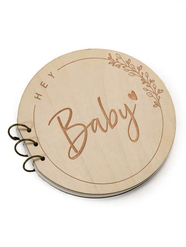 1pcGuest Book , Wooden Cover Christening Guest Book, Shower Visitor Book, Shower Memory Book, A Gift For New Parents And Expectant Mothers