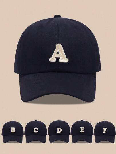 1pc Kids 26 Letter Pattern Baseball Cap, Toddler Boys Girls Sun Hat, Suitable For Outdoor Activities And Daily Wear, UV Protection