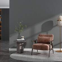 لفة ورق حائط رمادي أحادي اللون بطراز بسيط لحمام وغرفة المعيشة والبار والمطعم وديكور الجدران وطاولة القهوة وخزانة الملابس، ملصق قابل للتقشير واللصق للمطبخ والحمام والفصل الدراسي والمكتب والسكن الداخلي، سهل التمزيق والتركيب بدون بقايا، المقاس 15.5 بوصة/196.8/118.1/39.3 بوصة - رمادي - مشاهدة 10