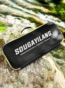 SOUGAYILANG 1pc Fishing Bag 44CM Large Capacity Fishing Tackle Rod Bag Material Upgrade With Five Layers Of Thickening Storage Bag - Black - View 10