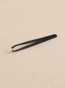 High-Quality Stainless Steel Eyebrow Tweezers, Precise Makeup Tool,Makeup,Cheap,Room Decor,Vanity,Travel,Bedroom,Makeup Accessories,Tweezers,Cheap,Stocking Stuffers,Makeup,Makeup Tools,Cheap Stuff,Gifts,Gifts For Women,Christmas Gifts - Black - View 3