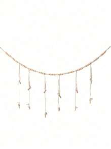 1set Wooden Bead Photo Clip Storage, Photo Display With Wooden Bead String,Hanging Photo Frame Photo Storage Hemp Rope Bead String With Clip, For Home Room Living Room Office Decor, For Christmas Valentine's Day,Storage Decoration Farmhouse Rustic Decoration Hanging Beads Home Decoration