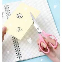 1pc Rounded Tip Scissors, Multi-Purpose Craft Scissors With Comfortable Grip, Suitable For Office, Home, School,For School Supplies,Back To School - Purple - View 3