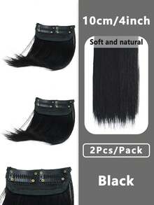 Men's Wig With Increased Hair Volume On The Top Of The Head, Synthetic Fiber Fluffy Hair Root Seamless Invisible Small Piece Pad Hair Piece High Bun Artifact, Suitable For Daily Wear - Multicolor - View 12