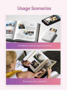 HPRT MT53 便携式高清照片打印机 - 即时无线打印 - ZINK 技术，色彩鲜艳，便于携带 - 白色 - 查看 8