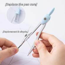 1 طقم من البوصلات والأدوات الهندسية، بوصلة هندسية، بوصلة رياضية للمدرسة، طقم أدوات هندسية، طقم هندسي هدية للعودة إلى المدرسة، لوازم مدرسية