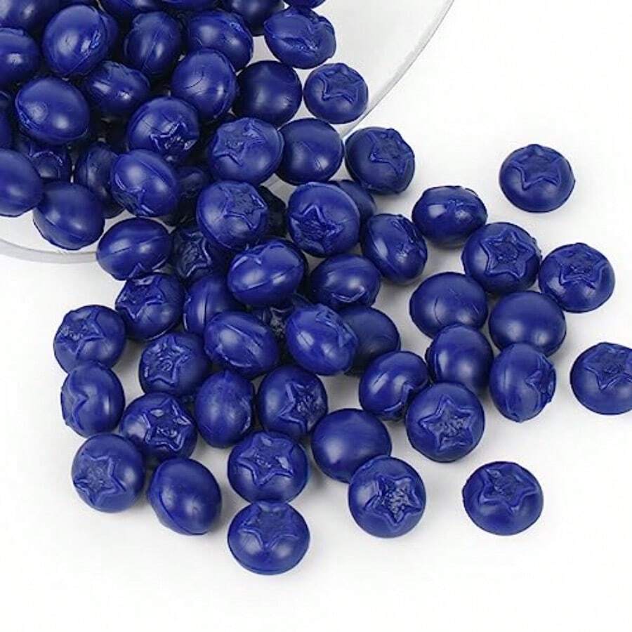100 Pzs Mini Moras Artificiales Azul Marino Azul Simulación Moras Realistas Moras Falsas para Manualidades Hogar Cocina Gabinete de Alimentos Fotografía de Alimentos Accesorios Azul8434