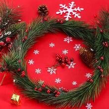 100pcs,Mini Artificial Fruit Decorations Are Strung On Christmas Tree Wreaths, And Artificial Holly Fruits Are Used For Souvenir Displays And Diy Handicrafts For The New Year